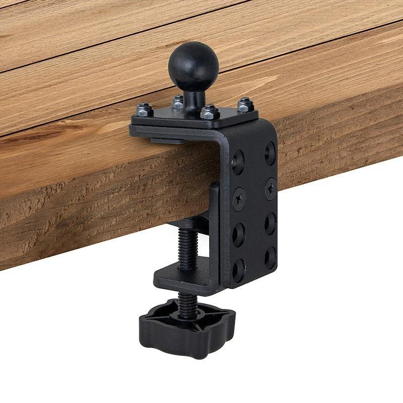 Extra Heavy Duty Metal C-Clamp Adj. Tablet Mount Holder for Rail/Table/Mic Stand - Image 2 of 4