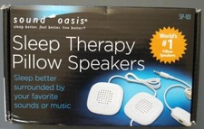 NEW SOUND OASIS SP-101 SLEEP THERAPY PILLOW SPEAKERS