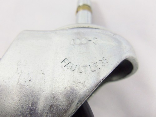 Faultless 400-3 Swivel Caster Wheel With Side Lock Plate Wheel Approx. 3" X 1.5" - Picture 2 of 2