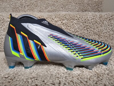 Adidas Predator Edge+ SG Soft Ground Soccer Cleat Silver Metallic HR1570 Sz 9