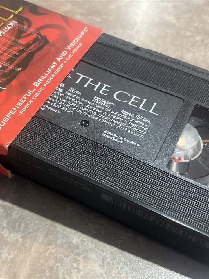 The Cell (VHS, 2001) Jennifer Lopez, Vince Vaughn, Vincent D'Onofrio