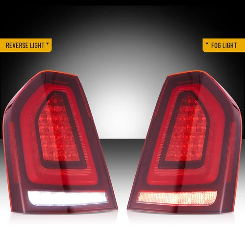 Pair VLAND For 2011-2014 Chrysler 300 RED Full LED Taillights W/ DRL Animation - Bild 6 von 16