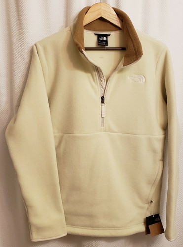 Zip Pullover Fleece Jacket Ivory 
