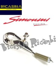 19814 - Simonini Chrome Exhaust Carbon Silencer Vespa 125 PX T5