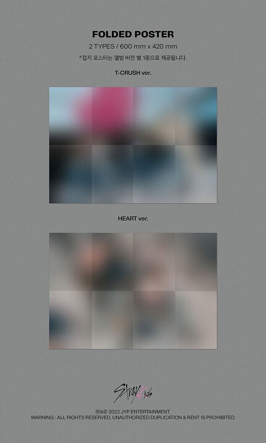 STRAY KIDS Mini Album [MAXIDENT] Standard HEART Ver CD+P.Book+2p  P.Card+M.Poster
