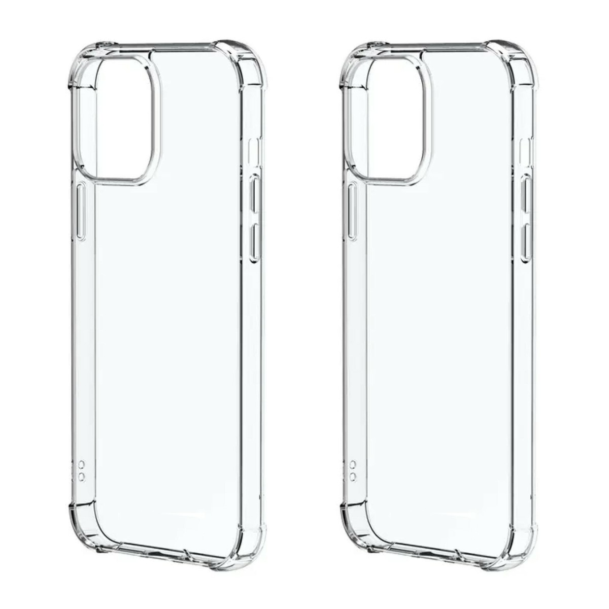 Pack iPhone 12 Mini Shockproof Case Clear +Clear Cases