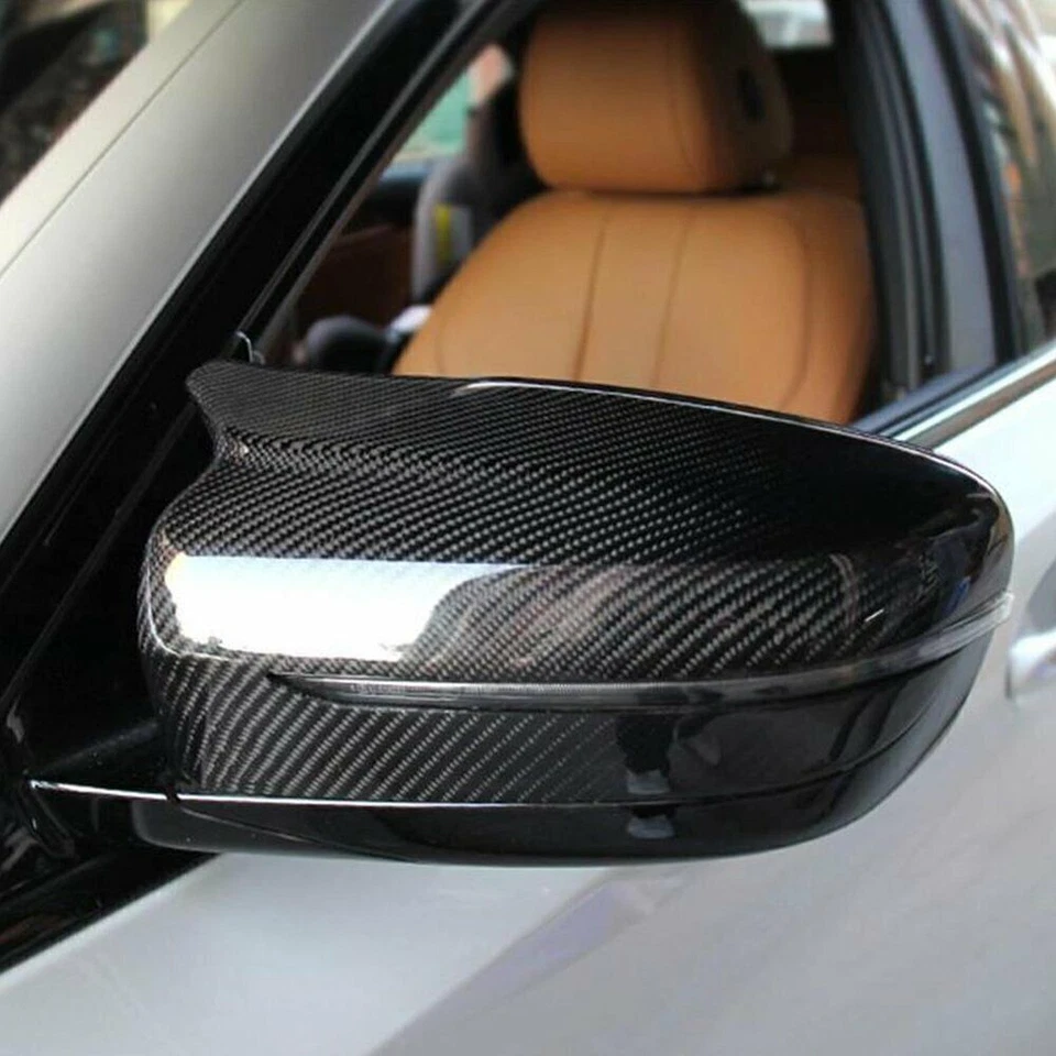 Carbon Fiber M Style Side Mirror Cover Caps For BMW 3 Series G20 G30 2019-2023 Foto 3 de 4