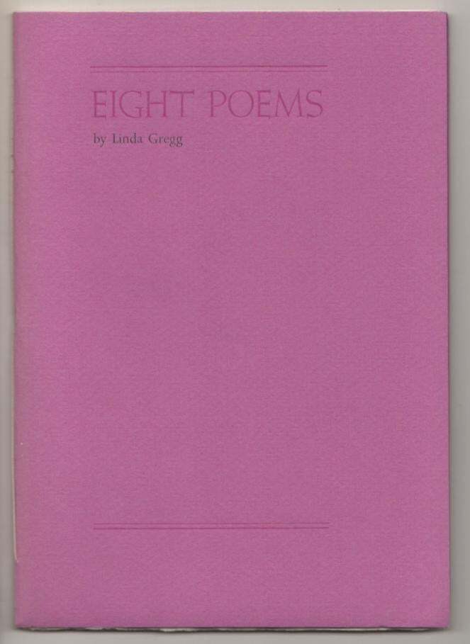 Linda GREGG / EIGHT POEMS 1st Edition 1982 189349 eBay