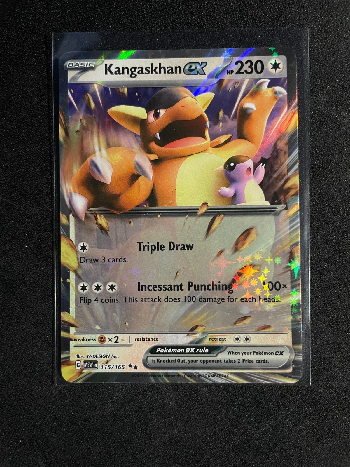 Kangaskhan ex 2023 Pokemon Scarlet and Violet 151 #115