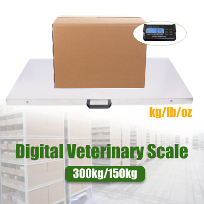 660LBS Digital Livestock Vet Scale Hog Dog Cat Sheep Goat Pet Scale LCD Display