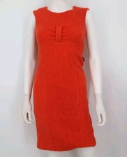 Eva de Eva Orange Shift dress Womens Size XS-S Back Zipper