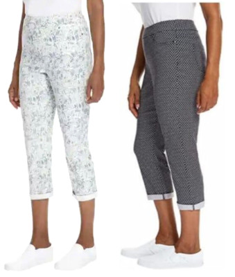 Mario Serrani Italy Women's Comfort Stretch Cuff Capri