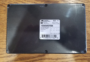 1590WDFLBK Hammond | Hammond 1590 Series Die Cast Aluminium Enclosure, IP65, Flanged, 56 x 120 x