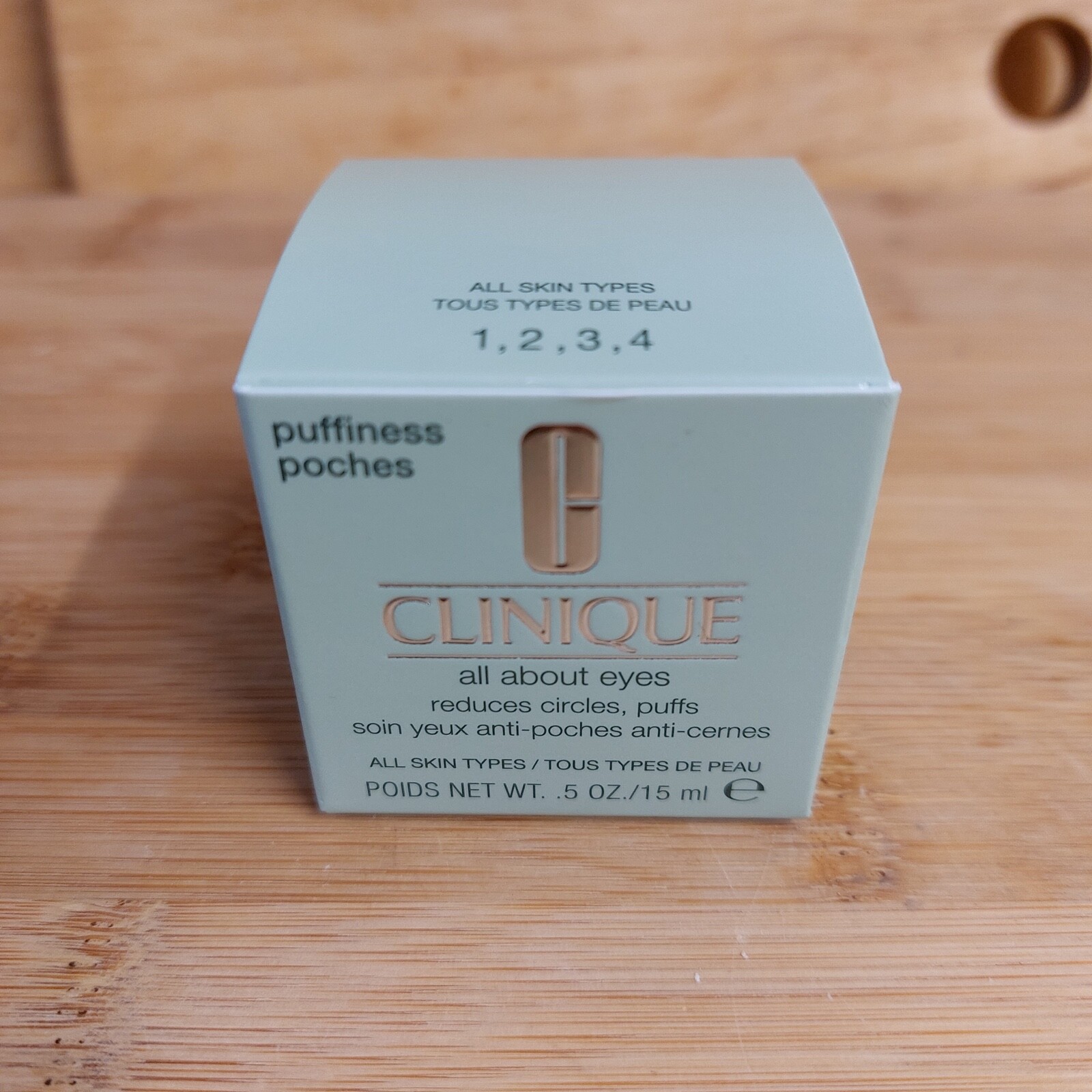 CLINIQUE 15ml all about eyes cream reduces puffiness and undereye