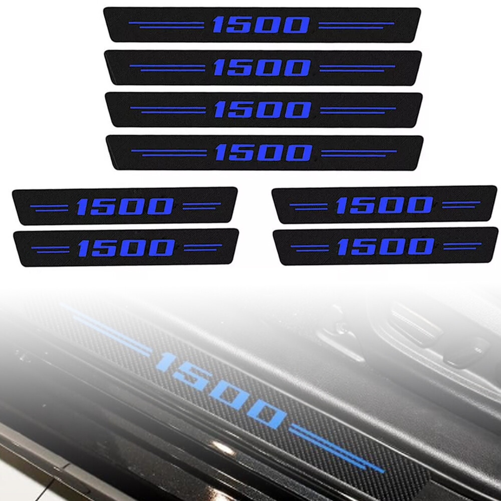 8x Car Door Sill Protector Covers for Chevy Express 1500 Step Plate