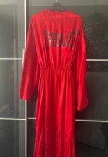 Zara Everlast Stunning Red Kimono Robe Satin Dress Size M Might Fit L Bloggers