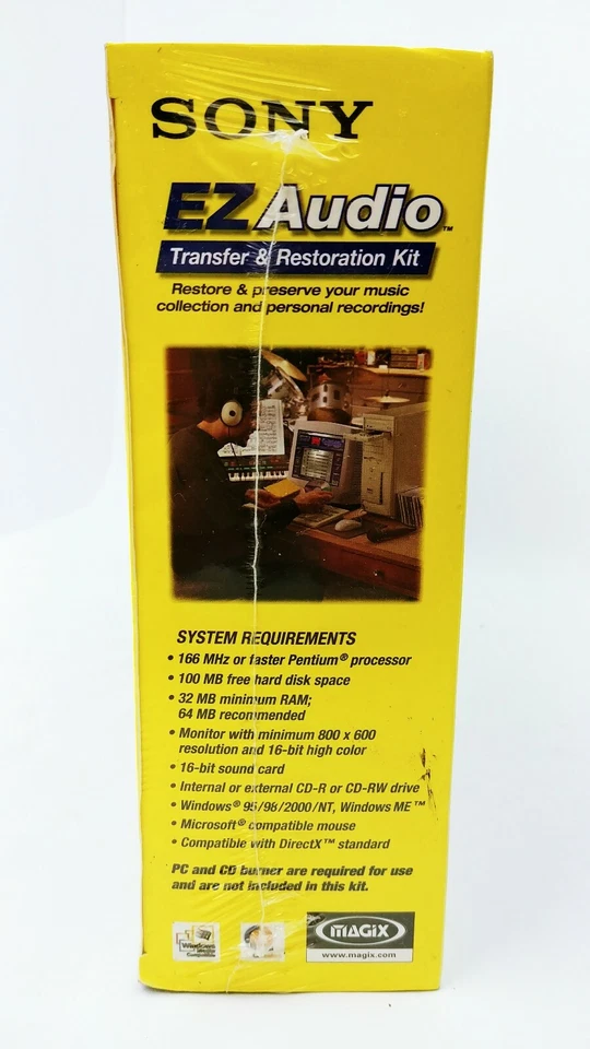 SONY MAGIX EZ Audio Transfer & Restoration Kit w/ (8) Blank CD-R Discs, Sealed - Image 4 of 4