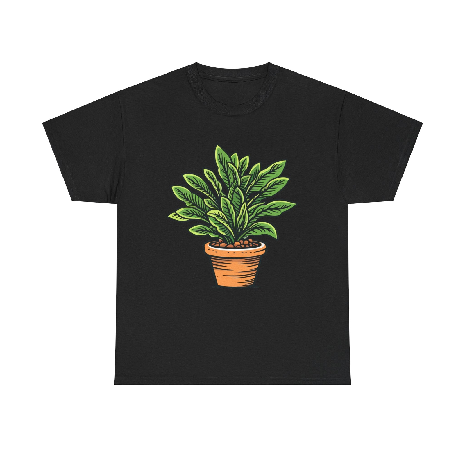 Potted Plant T-Shirt - nature botanical gardening houseplant green thumb art
