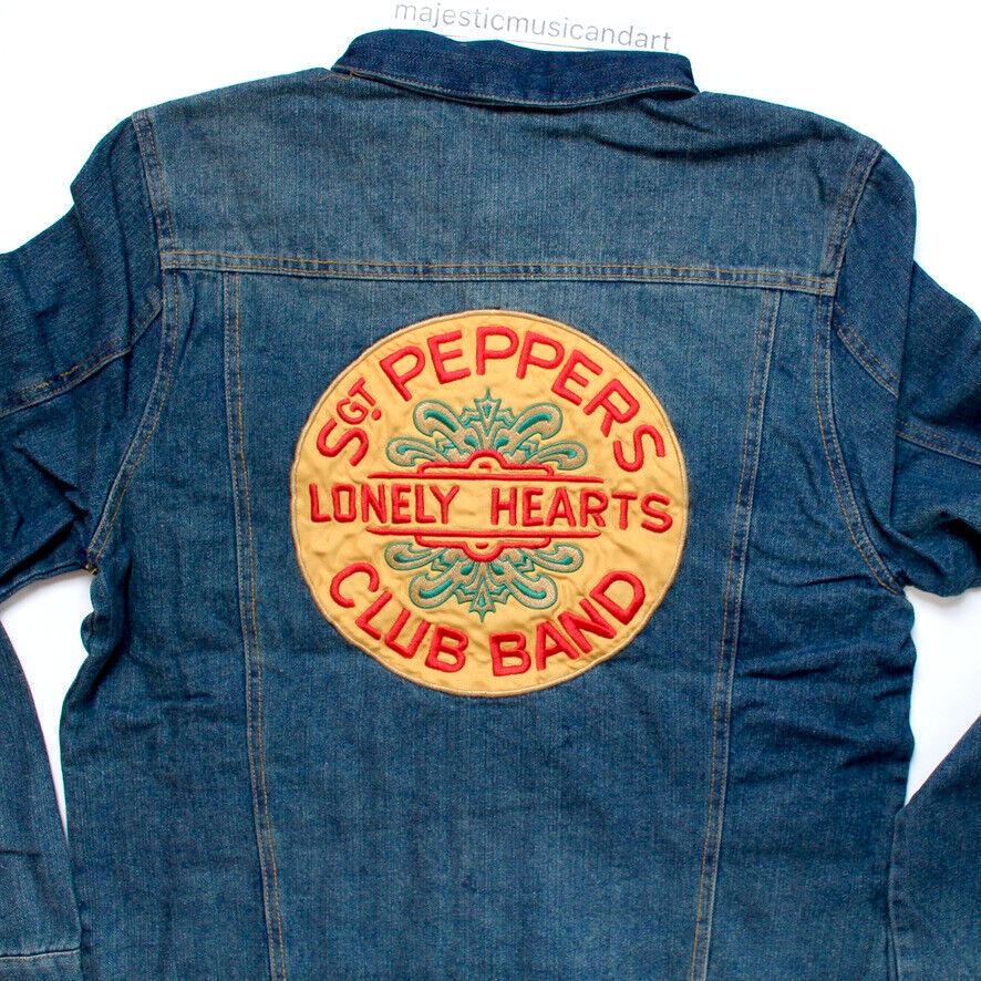 RARE THE BEATLES SGT PEPPERS DENIM JEAN JACKET JOHN LENNON