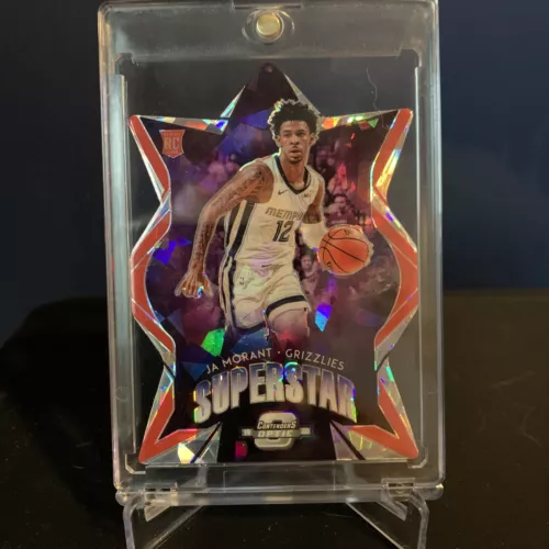 2019-20 Panini Contenders Optic Superstars Red Cracked Ice #12 Ja Morant RC