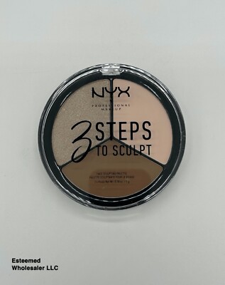 NYX 3 Steps To Sculpt Face Sculpting Palette Fair 3x0.18oz