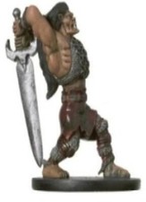 D D miniatures 1x x1 Half-Ogre Barbarian Underdark NM with Card