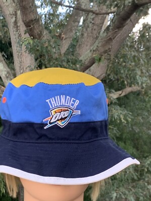 Mitchell & Ness OKLAHOMA CITY THUNDER Basketball Bucket Cap Hat Sz
