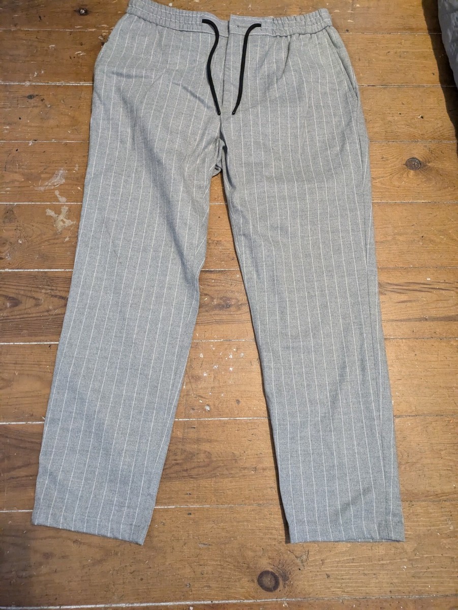 grey topman pinstripe trousers w32 l30 UK