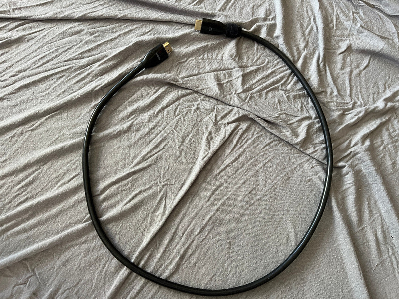 Monoprice Premium High Speed HDMI Cable 3ft Black HDR, 18Gbps, 28AWG, 4K