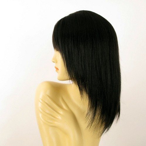 perruque femme 100% cheveux naturel noir ref KOKO 1b - Imagen 3 de 7