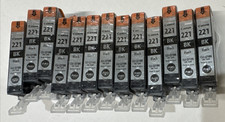 Lot Of 13 Genuine Canon CLI-221 Black Ink Cartridge PIXMA MX860 MX870