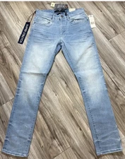 JORDAN CRAIG MENS JEANS DENIM SEAN FIT LIGHT MEADOWLANDS LIGHTING BLUE JS1220