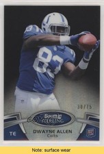 2012 Bowman Sterling Black Refractor 30/75 Dwayne Allen #93 READ 3c7