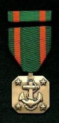 US Navy and Marine Corps Achievement medal with ribbon bar showing Anchor