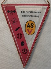 Wimpel Sportorganisation ASV Neubrandenburg Mecklenburg DDR Ostalgie 28cm AN263