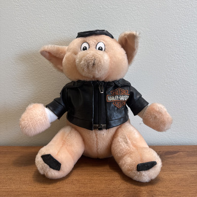 Harley Davidson ぬいぐるみ 7体セット ヴィンテージ 90s Vintage Harley Davidson Road Hog Plush Pig Biker Jacket Stuffed