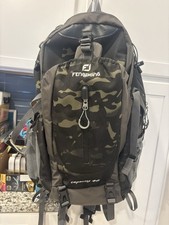 MOCHILA Bolsa Impermeable Senderismo Camping Viaje para Hombres Mujeres 40L Negra FENGDONG