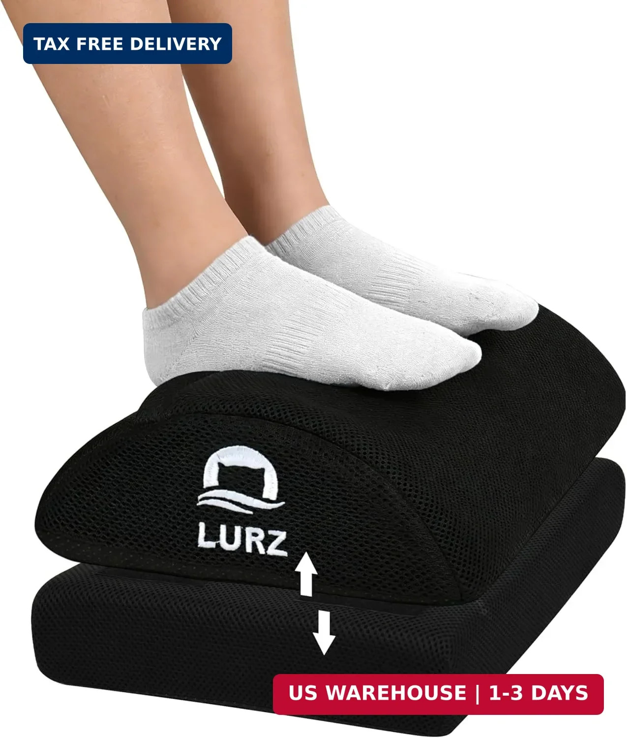 Ergonomic Foot Rest Under Desk for Office Desk Accessories - Adjustable Height M