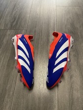 Men's Adidas Predator ELITE LL FG Laceless Soccer Cleats Blue IF6447 Size 8