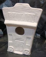 Ceramic Biscuit Saloon Ready To Paint 8"