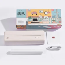 A4 Portable Paper Printer Wireless BT Connect Thermal Printing Mobile XKOL