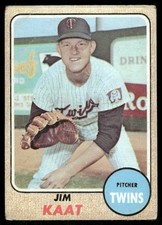 Jim Kaat 1968 Topps #450 Minnesota Twins Vintage Baseball Card POOR