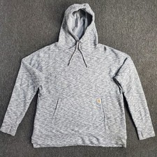 Carhartt Hoodie Womens Size Large Gray Newberry Relaxed Fit Sweatshirt Pullover