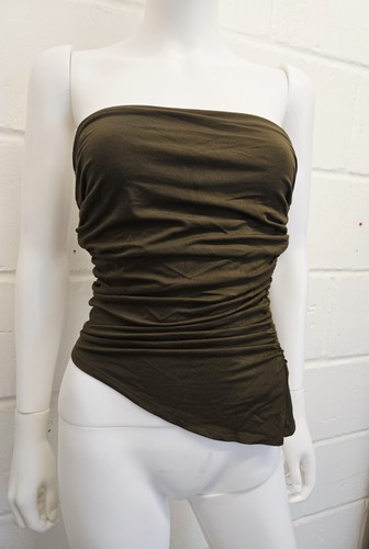 Posse Mason Strapless Top Corset Viscose Blend Brown Size S UK 8 Rrp 165£ - Picture 12 of 19