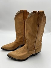 Vintage Larry Mahan Women s Cowgirl Boots Sz 6 Tan