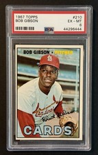 Bob Gibson 1967 Topps #210 PSA 6