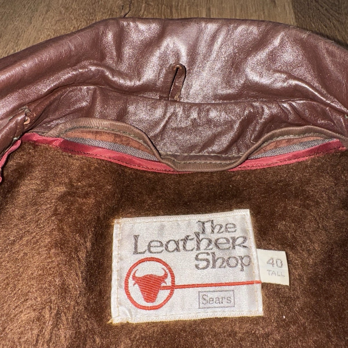 Vintage Sears Leather Jacket Mens 60s 70s Trench Coat Pimp Disco