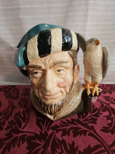 THE FALCONER Vintage Royal Doulton Large Toby Mug Jug D6533 character 1959 7.5"