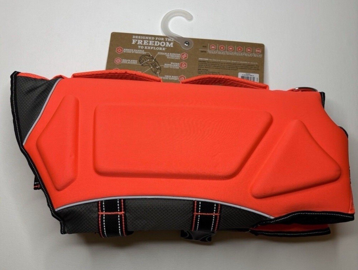 Arcadia Trail Dog Life Jacket Large High Visibility Coral