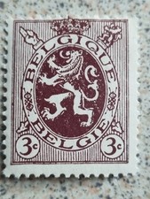Belgium 3c Lion Stamp Mint | Belgique Belgie Bilingual Issue Early 1900s RefK1